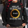 Annular Solar Eclipse 2023 San Antonio Texas Sweatshirt Gifts for Old Men