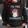 Are You Free Tonight 4Th Of July American Bald Eagle Sweatshirt Gifts for Old Men
