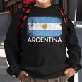 Argentinian Flag Vintage Made In Argentina Sweatshirt Gifts for Old Men