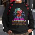 Aries Girl Has Three Sides Birthday Aries Funny Gifts Sweatshirt Gifts for Old Men