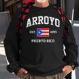 Arroyo Puerto Rico Vintage Boricua Flag Athletic Style Sweatshirt Gifts for Old Men