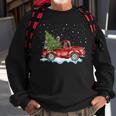 Australian Cattle Dogs Ride Red Truck Christmas Sweatshirt Gifts for Old Men