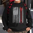 Auto Repairman Car Mechanic Wrench Workshop Tools Usa Flag Mechanic Funny Gifts Funny Gifts Sweatshirt Gifts for Old Men