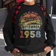 Awesome Since September 1958 Vintage 65Th Birthday Sweatshirt Gifts for Old Men