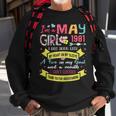 Awesome Since 1981 40Th Birthday Im A May Girl 1981 Sweatshirt Gifts for Old Men