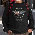 Bald Eagle Flag Vintage 1776 Sweatshirt Gifts for Old Men