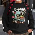 Barrel Racing Cheetah Print | Rodeo Cowgirl Cactus Design Sweatshirt Gifts for Old Men