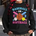 Baseball Or Softball Gender Reveal Baby Party Boy Girl Sweatshirt Gifts for Old Men