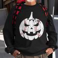 Baseball Player Scary Pumpkin Vintage Costume Halloween Pumpkin Funny Gifts Sweatshirt Gifts for Old Men