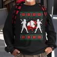 Baseball Ugly Christmas Sweater Softball Batter Hitter Sweatshirt Gifts for Old Men