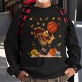 Basketball Player Turkey Day Thanksgiving Sport Sweatshirt Gifts for Old Men