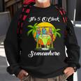 Beach Vacation Drinking It's 5 O'clock Somewhere Parrots Sweatshirt Gifts for Old Men