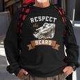 Bearded Dragon Respect The Beard Lizard And Reptile Sweatshirt Gifts for Old Men