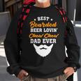 Beer Best Bearded Beer Lovin Shiba Inu Dad Funny Dog Lover Humor Sweatshirt Gifts for Old Men