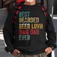 Beer Best Beards Beer Lovin Dog Dad Ever Father Papa Vintage Sweatshirt Gifts for Old Men
