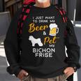 Beer Bichon Frise Dog Beer Lover Owner Christmas Birthday Gift Sweatshirt Gifts for Old Men