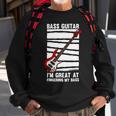 Beer Funny Bass Guitar Player Graphic Design And Beer Guitarist Sweatshirt Gifts for Old Men