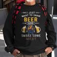 Beer Funny Bbq Chef Beer Smoked Meat Lover Summer Quote Grilling Sweatshirt Gifts for Old Men