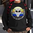 Believe The Whistleblowers Retro Vintage Style Alien Design Believe Funny Gifts Sweatshirt Gifts for Old Men