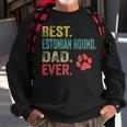 Best Estonian Hound Dad Ever Vintage Father Dog Lover Sweatshirt Gifts for Old Men
