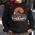 Bikejöring Is My Therapy Dog Training Sweatshirt Gifts for Old Men