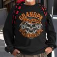Biker Grandpa Man Myth Legend Fathers Day Grunge Motorcycle Sweatshirt Gifts for Old Men