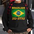 Bjj Brazilian Jiu Jitsu Distressed Flag Novelty Sweatshirt Gifts for Old Men