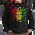 Black History Heart Junenth Melanin African American Sweatshirt Gifts for Old Men