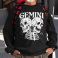 Blackcraft Zodiac Signs Gemini Skull Magical Witch Earth Sweatshirt Gifts for Old Men