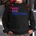Both Both Both Is Good Bisexual Lgbt Apparel Sweatshirt Gifts for Old Men