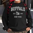 Buffalo New York Ny Vintage Boat Anchor Flag Design Sweatshirt Gifts for Old Men