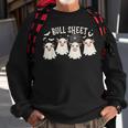 Bull Sheet Highland Cow Ghost Halloween Highland Cow Lover Sweatshirt Gifts for Old Men
