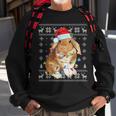 Bunny Rabbit Christmas Ugly Sweater Xmas Tree Decor Sweatshirt Gifts for Old Men