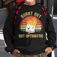 Burnt Out But Optimistic Cute Marshmallow For Camping Camping Funny Gifts Sweatshirt Gifts for Old Men