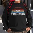 C-21 Learjet Firebass Vintage Sunset Airplane Sweatshirt Gifts for Old Men
