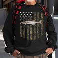 Camo American Flag Cobia Fishing 4Th Of July Sweatshirt Gifts for Old Men