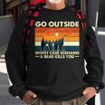 Camping Go Outside Worst Case Scenario A Bear Kills You Sweatshirt Gifts for Old Men