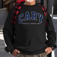 Cary North Carolina Nc Varsity Style Navy Text Sweatshirt Gifts for Old Men