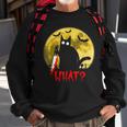 Cat What Murderous Black Cat Holding Knife Funny Halloween Sweatshirt Gifts for Old Men