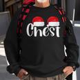 Chest Nuts Christmas Matching Couple Chestnuts Santa Hat Sweatshirt Gifts for Old Men