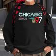 Chicago City Flag Downtown Skyline Chicago 3 Sweatshirt Gifts for Old Men