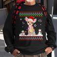 Chihuahua Christmas Dog Light Ugly Sweater Short Sleeve Sweatshirt Gifts for Old Men