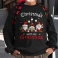 Christmas With My Gnomies Buffalo Red Plaid Gnome For Family Sweatshirt Gifts for Old Men