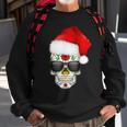 Christmas Hat Santa Day Of The Dead Sugar Skull Party Sweatshirt Gifts for Old Men