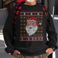 Christmas Let's Go Brandon Santa Claus Ugly Sweater Sweatshirt Gifts for Old Men