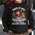 This Is My Christmas Pajama Dabbing Santa Elf Pajamas Sweatshirt Gifts for Old Men