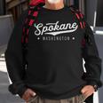 Classic Vintage Retro Spokane Washington Home Usa Souvenir Sweatshirt Gifts for Old Men