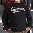 Cleveland Oh Vintage Baseball Sports Script Baseball Funny Gifts Sweatshirt Gifts for Old Men