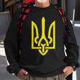 Coat Of Arms Of Ukraine Tryzub Trident Symbol Zelensky Green Ukraine Funny Gifts Sweatshirt Gifts for Old Men