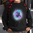 Colorful Space Astronaut Nebula Cloud Galaxy Space Funny Gifts Sweatshirt Gifts for Old Men